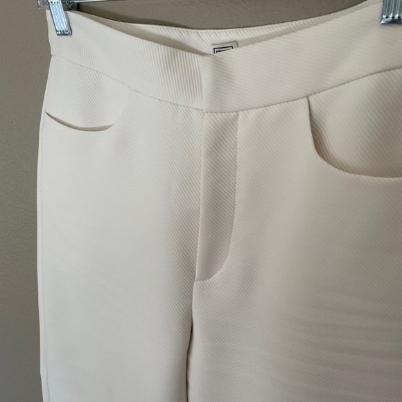 Toteme Novara Trousers Ivory Twill - Size S - Picture 4 of 5